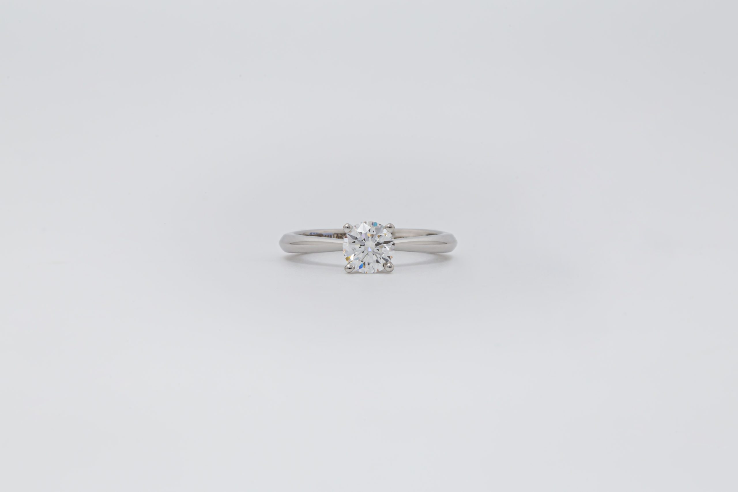 Anillo de compromiso oro blanco 14K con diamante Lab Grown solitario 60 pts