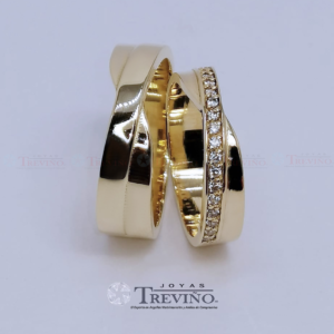 Argollas matrimoniales Infinito con zirconias o diamantes