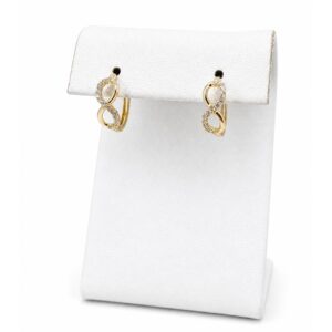 Aretes huggies infinito en oro 10K